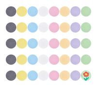 BENECREAT 40Pcs 8 Colors 3D Foam Texture Paper, 66mm/2.6 Inch Round Magic Puffy Paint Foam Texture Paper for 3D Acrylics Painting DIY Art and Craft Supplies