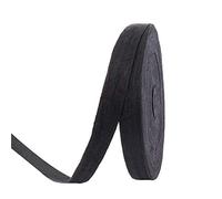BENECREAT 45m 25mm Cotton Webbing Tape Black Herringbone Twill Ribbon Tape for Sewing Dressmaking Embellishment Craft Apron