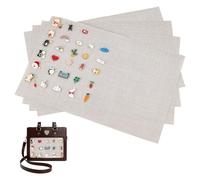 BENECREAT 4Pcs Ita Bag Insert Panel for Pins, 17.8x11.8 Inch/ 45.2x30cm PVC Display Board with Multiple Holes, Badge Holder Plate for Anime Convention Cosplay Events, PeachPuff