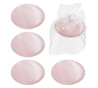 BENECREAT 4Pcs Pink Vintage Round Fascinator Hat Base, 13.5cm/5.3 Inch Satin Millinery Base for Wedding Party Hat Craft Making, 31mm/1.2 Inch Thick