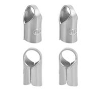 BENECREAT 4Pcs Platinum Plated 925 Sterling Silver End Cap Crimps, 3mm Crimp Ends Beading Cord Protector, Barrel End Caps Tube Beads Ends Connectors for Necklaces Bracelets Jewelry Craft Making