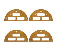 BENECREAT 4Pcs Wooden Knitting Lease Stick Brackets - 39x15mm/ 1.5x0.6inch Rectangle Hole Knitting Loom Holder Wings for DIY Craft, Knitting Loom Holder, Knitters, Weavers & Art Projects