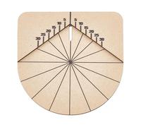 BENECREAT 4x4Inch/ 10x10cm Drill Guide Board Tool for Polymer Clay Jewelry Tools, Wood Precision Drilling Guide with Right-Angled Semicircle for Earring Making and Craft Projects, 5.5mm Thick