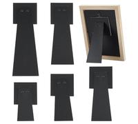BENECREAT 5 Pcs Easel Back Photo Frame, 5 Styles Frame Backing Stand, Picture Easel Back for Photo Frames Tile Art Tabletop Wall Mounting, Vertical or Horizonta, White