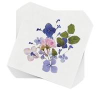 BENECREAT 50 Sheets Blotting Paper for Flower Press, 26.5x26.5cm Flower Press Paper Highly Absorbent and Reusable Blotter Paper for Flower Press Herbarium Paper Craft