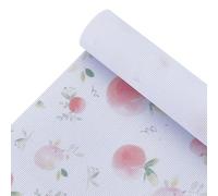 BENECREAT 500x1500mm/19.7x59inch Printed Aida Cloth, 14 Count Cross Stitch Fabric, Embroidery Cloth for Handicraft Projects Such as Hand Embroidery, Needlework Peach Printed Patterns