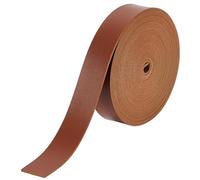 BENECREAT 5M/197inch Flat Leather Straps, 2.5cm/1Inch Wide Sienna Full Grain Leather Strip, 1.6mm Thick Soft Straps for DIY Art Crafts Tooling Belt