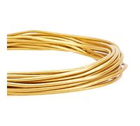 BENECREAT 5m 2mm Round Copper Wire Gold Brass Wire for Beading Craft and Jewelry making