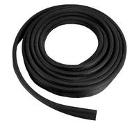 BENECREAT 5m/5.5 Yards Black Awning Rail Piping, 8mm Double Flap Awning Tent Piping Insert with Solid PVC Core for Rv, Tarps, Camping Tent Accessories (8mm Built-in Card Strip)