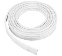 BENECREAT 5m/5.5 Yards White Awning Rail Piping, 8mm Double Flap Awning Tent Piping Insert with Solid PVC Core for Rv, Tarps, Camping Tent Accessories (8mm Built-in Card Strip)