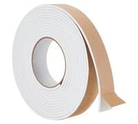 BENECREAT 5m White EVA Foam Strip, 30mm(W) x 4mm(T), Water Resistant Insulation Tape for Window, Door, Car, Air Conditioner