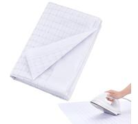 BENECREAT 5x1.2m/5.5 Yards x 47.2 Inch Fusible Interfacing with Grid Nonwoven Layout Iron On, White Polypropylene Lightweight Interfacing for Sewing and DIY Crafts Supplies