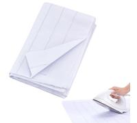 BENECREAT 5x1.2m/5.5 Yards x 47.2 Inch Fusible Interfacing with Grid Nonwoven Layout Iron On, White Polypropylene Lining Fabric for Sewing and DIY Crafts Supplies