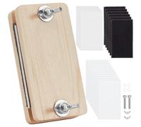 BENECREAT 5x10cm Rectangle Miniature Flower Press with Bloting Paper for Adults, Wooden Preservation Kit for Crafters and Dried Leaf Making