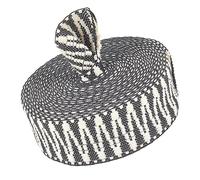 BENECREAT 5Yards/4.57m Jacquard Cotton Webbing 1.5Inch(38mm) Webbing Strap Two Tone Heavy Sewing Webbing Woven Ribbon for Clothing Accessories Backpack Strap