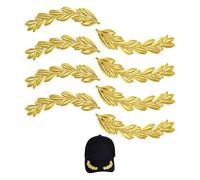BENECREAT 6 Pairs Yellow Scrambled Eggs Patch, PVC Self Adhesive Patches for Hats, Shirts, Shoes, Jeans, Bags, Sewing Decorating DIY Craft, 92x21x1.5mm/3.6x0.8x0.06 Inch