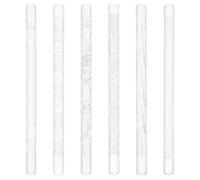 BENECREAT 6 PCS Acrylic Embossed Rolling Pin, 16.5cm/6.49 inch 3D Pattern Clay Non-Stick Roller for Polymer Clay Earrings Jewelry and DIY Decorative, 10mm/0.39inch Diameter, AJEW-BC0006-51-EU