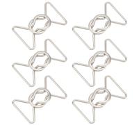 BENECREAT 6 Sets Interlocking Metal Buckle, 40mm Quick Release Buckle Clasp Belt Accessories for DIY Waist Belt (Platinum Color)
