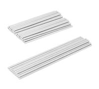 BENECREAT 60Pcs 2 Sizes 304 Stainless Steel Rods, 10cm/15cm Solid Stainless Steel Rod Pins for Crochet Blocking Board Knitting Supplies Accessories, 3mm Diameter