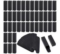 BENECREAT 60Pcs Black Kraft Paper Lipstick Boxes, 0.9x0.9x3.1 inch Perfume Essence Oil Packaging Cases for Lip Gloss, Small Fragrance Essential Oil, Small Gifts