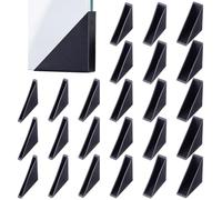 BENECREAT 60Pcs Triangle Corner Protector, 6 Sizes Plastic Glass Table Shelf Corner Guards, Black Mirror Corner Covers, Proofing Edge Protector