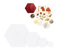 BENECREAT 650Pcs Hexagon Quilting Templates, 4 Sizes Reusable Paper Piecing Templates for Hand Sewing and Quilt Making, DIY Patchwork Templates for Craft Projects
