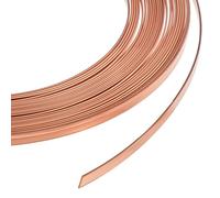 BENECREAT 6M/19.7FT 26 Gauge Flat Pure Copper Wire, 2.5mm Wide Flat Bezel Wire Tarnish Resistant Jewelry Wire for DIY Jewelry Craft Making