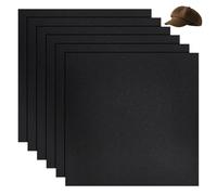 BENECREAT 6Pcs 30x30cm/ 11.8x11.8inch Black Plastic Brim Insert, Square Baseball Cap Visor Insert, Hat Brim Replacement Liner Shaper for DIY Repair Custom Brims, Craft Sewing, Cap Supplies Making