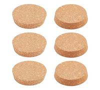 BENECREAT 6PCS Cork Bottle Stoppers, Durable Wooden Conical Cork Stoppers for Wine Beer Glass Bottle and DIY Craft Project, 85x78x17mm