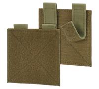 BENECREAT 6Pcs Tactical Molle Patch Panel, Hook & Loop Adapter Panel, Patch Board for Backpack, Dark Olive Green/Black/Tan