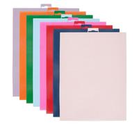 BENECREAT 8 Pcs 14 Count Plastic Canvas Sheets, 8 Colors Plastic Mesh Sheets, Eye Mesh for Embroidery Crafting, Cross Stitching, Knit Crochet Yarn Crafting, Rectangle, 21x29.5cm