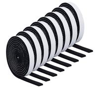 BENECREAT 8 Rolls Black Self-adhesive Felt Tape, 250x1.5cm/98.4 x 9/16 Inch Felt Strips with Adhesive Backing for Protecting Furniture and DIY Adhesive(5mm/0.2 Inch Thick)