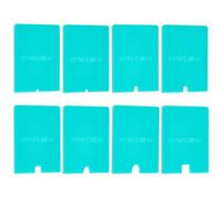 BENECREAT 8Pcs Pottery Foot Shaper Tools, 70x50mm Acrylic Pottery Trimming with Flat and Rounded Bottom with 2/4/6/8mm Notch for Carving Clay Molds Clay Ceramics