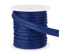 BENECREAT 9.1m/10Yard Blue Piping Cord Trim, 15mm/5/8 inch Wide Polyester Bias Tape Piping, Binding Lip Cord Trim for Sewing Dresses, Clothes, Cushions, Slipcovers, DIY Home Decoration