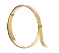 BENECREAT 9.8Ft 30 Gauge Brass Flat Bezel Wire, 0.47Inch Wide Golden Flat Bendable Brass Beading Wire for DIY Jewelry Crafting Gemstone Wrapping