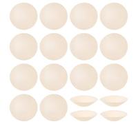 BENECREAT 9 Pairs Beige Removeable Round Bra Pads, 11.3cm/4.4 Inch Polyester Round Bra Inserts Pads for Bikinis Top Swimsuit Sport Bras