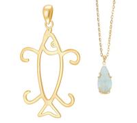 BENECREAT 925 Sterling Silver Fish Shape 4 Claws Prong Pendant, Blank Handmade Twist Pendant for Nuggets Pendant DIY Necklace Jewelry Making, 33x22x1mm Golden