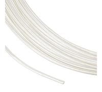 BENECREAT 999 Sterling Silver Wire, 0.6mm/23 Gauge, 1m/3.28ft Round Wire for DIY Jewellery Making, Spool Projects, Bracelets and Earrings