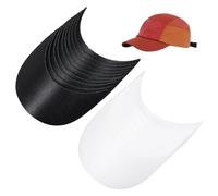 BENECREAT Baseball Cap Visor Insert, Ball Cap Form Shaper Plastic Hat Brim Baseball Hat Shaper Bump Cap Insert for Craft Sewing Caps Supplies Making
