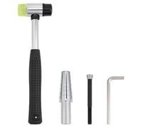 BENECREAT Bracelet Mandrel Set, Expanding Ring Mandrel, with Iron Hammer, Jewelry Tool Sets for Adjusting Bracelet Making Repairing Ring Turning and Manufacturing Rings Making