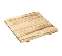 BENECREAT Clay Board Wooden Matting Board, Square Ceramic Clay Drying Board, Tan Clay Drying Board for Shaping and Carving, Ceramic Clay Drying, 24x24cm