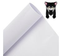 BENECREAT Custom Fursuit Eye Mesh, 100x30cm White PVC Sublimated Net 0.8mm Waterproof Printable Mesh for Furries Cosplay, Art Dolls, Sculptures, Props, Fursuits, Craft Making