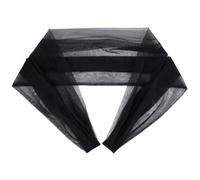 BENECREAT Detachable Tulle Sleeves, 43inch Black Bridal Tulle Shawl Lace Dress Sheer Capes Cover Up Accessory for Wedding, Costume, Formal Party Prom, Black, 43inch