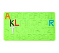 BENECREAT Fuse Beads Pegboard, 251x143mm/9.9x5.6inch Plastic Beads Boards, Alphabet A~Z & Numeral 1~9, Rectangle Plastic Boards for DIY Craft Birthday Present