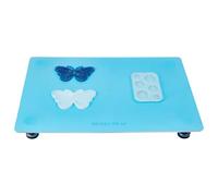 BENECREAT Leveling Table for Resin, 40x30cm Acrylic Adjustable Resin Leveling Table with Rubber Mat, Multipurpose Acrylic Pouring Tool for Resin Molds Accessories Paint Projects