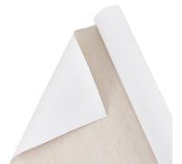 BENECREAT Professional Oil Primed Linen Canvas Roll 5m x 37~38.3cm/16.4ft x 14.6~15in, Artist Canvas for Oil Painting Backdrop Decoration, Cut to Frame Size