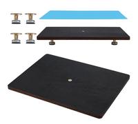 BENECREAT Resin Leveling Board for Epoxy Resin, 15.7x11.8 inch Acrylic Adjustable Resin Leveling Table with Silicone Mat for Resin Matrixs, Waves, Epoxy