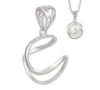 BENECREAT Sterling Silver Plated Real Platinum Pendant Blank, Fit 10mm Beads, Handmade Pendant Tray for DIY Necklace Jewelry Finding