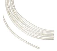 BENECREAT Sterling Silver Wire, 1mm/18 Gauge, 0.5m Round Craft Wire for Jewelry Making, Spool Projects, Bracelets and Earrings