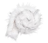 BENECREAT White Faux Fur Ribbon, 1m×50mm/39×2inch Craft Faux Fur Fabric Pre Cut Rolls, Shaggy Furry Ribbon Roll for Pillowcase, Carpet, Clothing and DIY Handicrafts